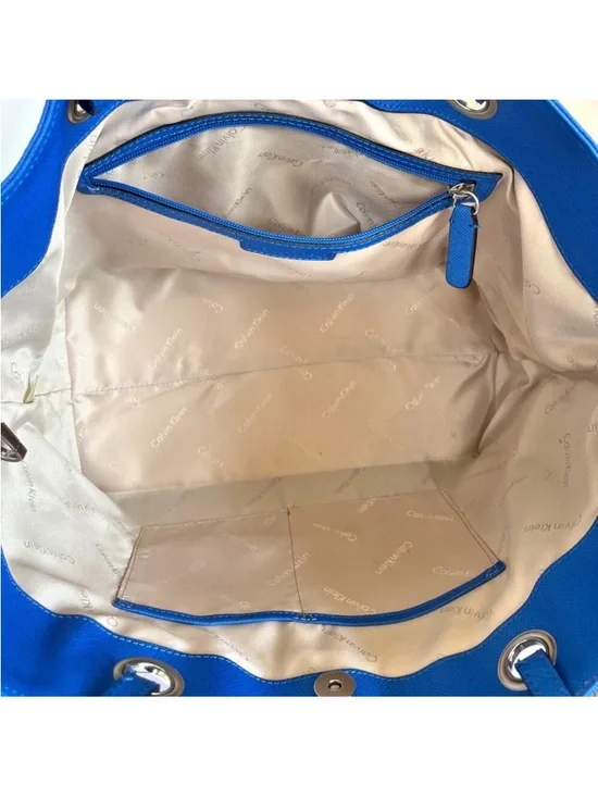 Calvin Klein Royal Blue Tote with Double Shoulder Straps - Picture 6 of 6